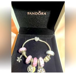 Authentic Pandora bracelet with all the charms